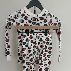 Hanna Andersson Kids Pajama Set - Multicolor Leopard Print